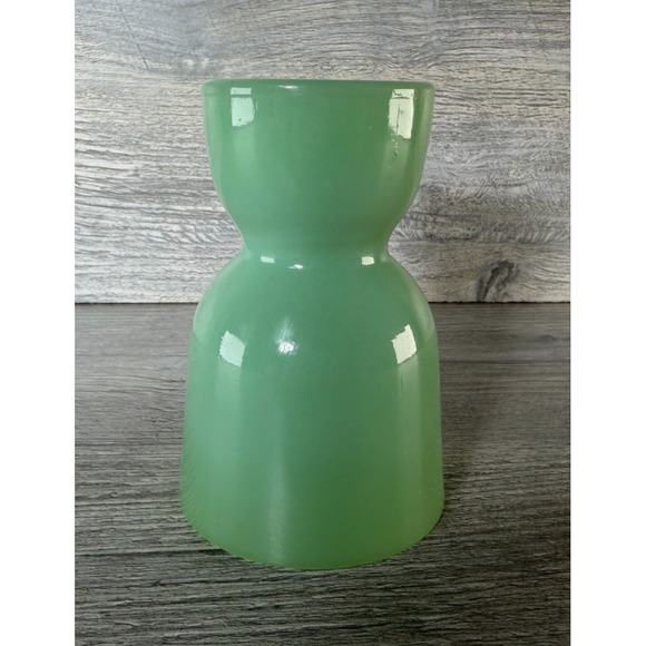 Fire King Other - Vtg 1950's Fire King Jadeite Green Glass Double Egg Cup Collectible 4" Tall MCM